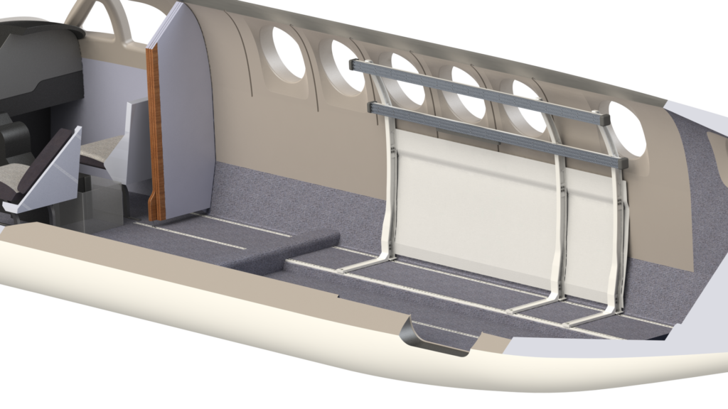 Medical Equipment Rack — King Air B200 & B300 Without stretcher